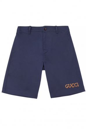 Shorts with embroidered logo, zdjęcie 1 Shorts with embroidered logo od Gucci Kids